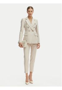 Maryley Spodnie materiałowe 26EB52Z/43LA Beżowy jasny Regular Fit. Kolor: beżowy. Materiał: syntetyk #4