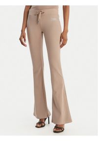 Juicy Couture Spodnie dresowe Christine JCWBJ126309 Beżowy Flared Leg. Kolor: beżowy. Materiał: bawełna #1