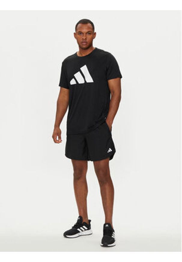 Adidas - adidas Szorty sportowe Run It IL7232 Czarny Regular Fit. Kolor: czarny. Materiał: syntetyk. Styl: sportowy. Sport: bieganie