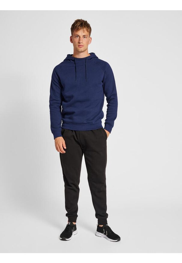 Bluza z kapturem Hummel Red Heavy. Typ kołnierza: kaptur. Kolor: niebieski. Materiał: bawełna, tkanina, poliester
