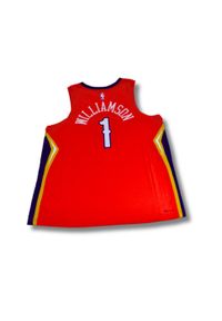 Koszulka Air Jordan New Orleans Pelicans Swingman Jersey Zion Williamson Edition. Kolor: czerwony. Materiał: jersey