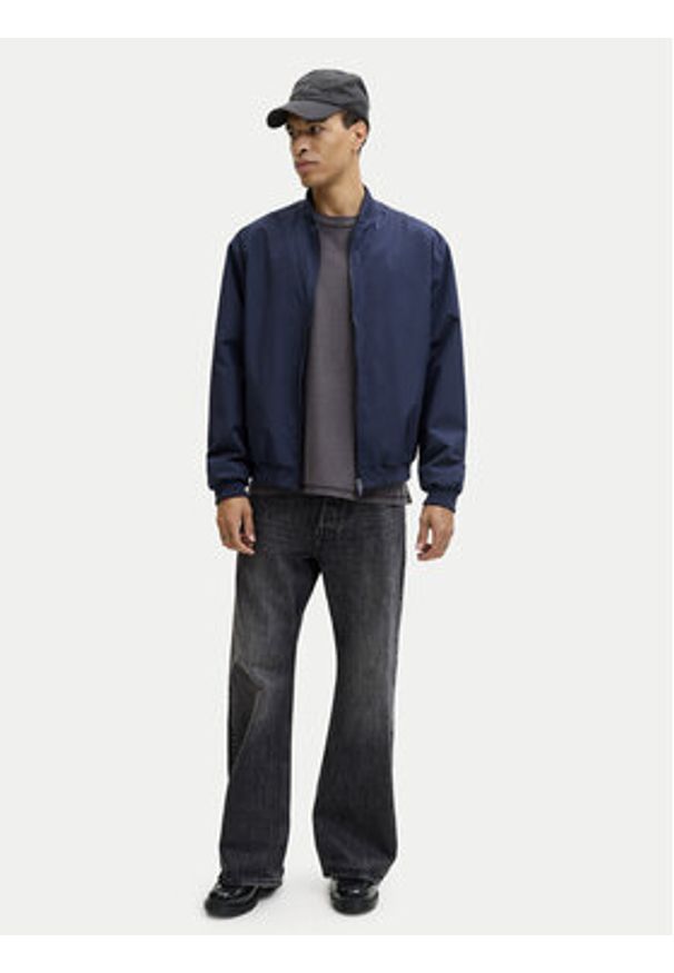 Jack & Jones Kurtka bomber Echarge 12268608 Granatowy Regular Fit. Kolor: niebieski. Materiał: syntetyk