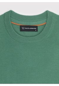 Pako Lorente - PAKO LORENTE – Zielony męski sweter. Kolor: zielony, czerwony. Materiał: wełna, poliamid, akryl. Wzór: gładki. Sezon: jesień #7