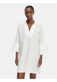 GANT - Gant Sukienka letnia 4503508 Biały Relaxed Fit. Kolor: biały. Materiał: len. Sezon: lato #1