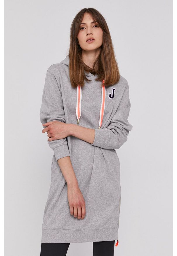 JOOP! - Joop! - Bluza bawełniana. Okazja: na co dzień. Kolor: szary. Materiał: bawełna. Długość rękawa: długi rękaw. Długość: długie. Styl: casual