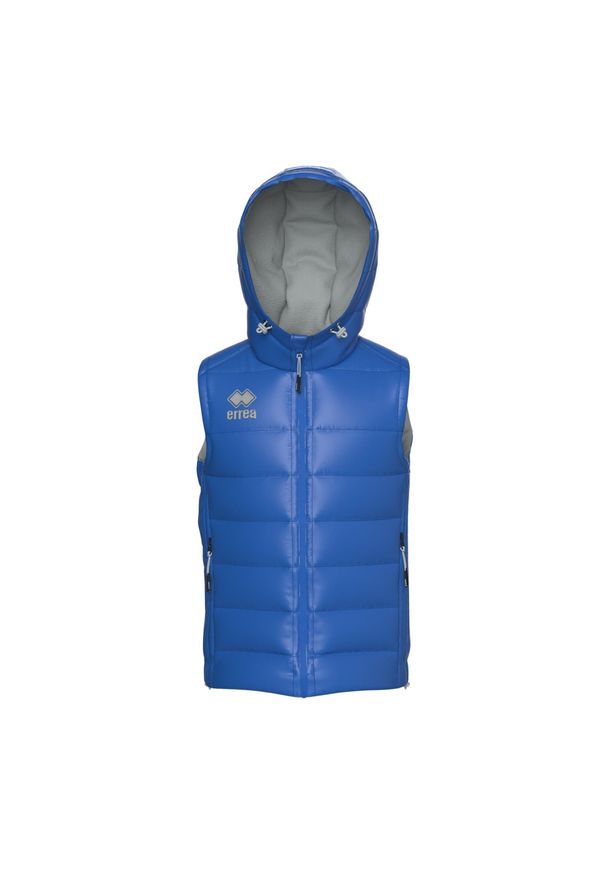 ERREA - Kamizelka dziecięca Errea bjorn. Kolor: niebieski. Materiał: puch. Długość rękawa: bez rękawów. Styl: sportowy