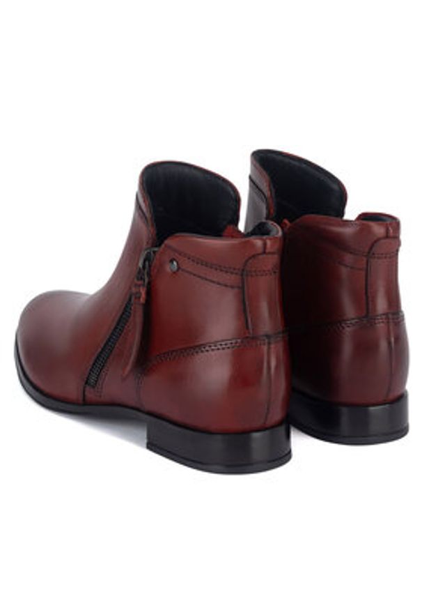 Lasocki Botki CEO-WB-ANNA-116 Czerwony. Kolor: czerwony. Materiał: skóra