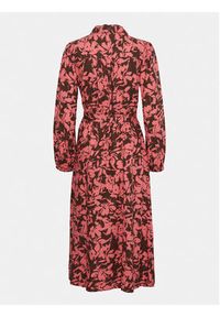 Fransa Sukienka koszulowa 20612464 Różowy Regular Fit. Kolor: różowy. Materiał: wiskoza. Typ sukienki: koszulowe