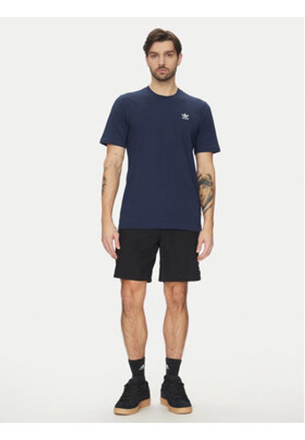 Adidas - adidas T-Shirt Trefoil Essentials JC9989 Granatowy Regular Fit. Kolor: niebieski. Materiał: bawełna