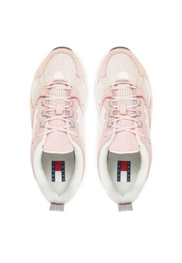 Tommy Jeans Sneakersy Archive'97 EN0EN02795 Różowy. Kolor: różowy. Materiał: zamsz, skóra