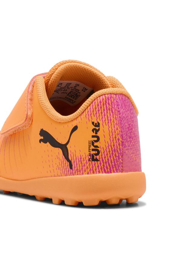 Puma - Buty piłkarskie dla małych dzieci FUTURE 8 PLAY TT PUMA. Kolor: żółty, wielokolorowy, czarny, pomarańczowy, różowy. Sport: piłka nożna