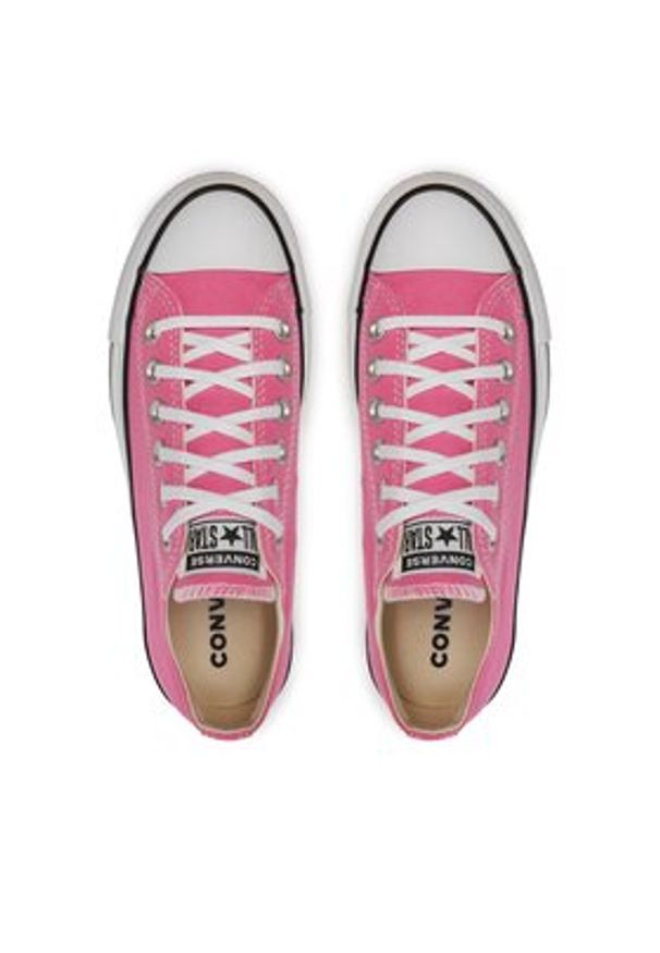 Converse Trampki Chuck Taylor All Star Lift Platform Ox A06508C Różowy. Kolor: różowy. Materiał: materiał. Obcas: na platformie