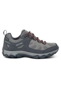 Regatta - Buty damskie trekkingowe niskie z membraną Edgepoint IV. Kolor: szary. Materiał: syntetyk. Szerokość cholewki: normalna. Styl: sportowy