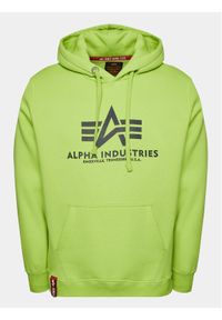 Alpha Industries Bluza Basic 178312 Zielony Regular Fit. Kolor: zielony. Materiał: bawełna