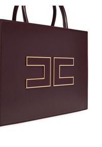 Elisabetta Franchi Torebka BS-32A-56E2-V420 Bordowy. Kolor: czerwony. Materiał: skórzane #3