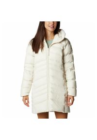 columbia - Płaszcz Puchowy Damski Columbia Autumn Park Down Mid Jacket. Kolor: biały. Materiał: puch. Sezon: zima. Styl: sportowy
