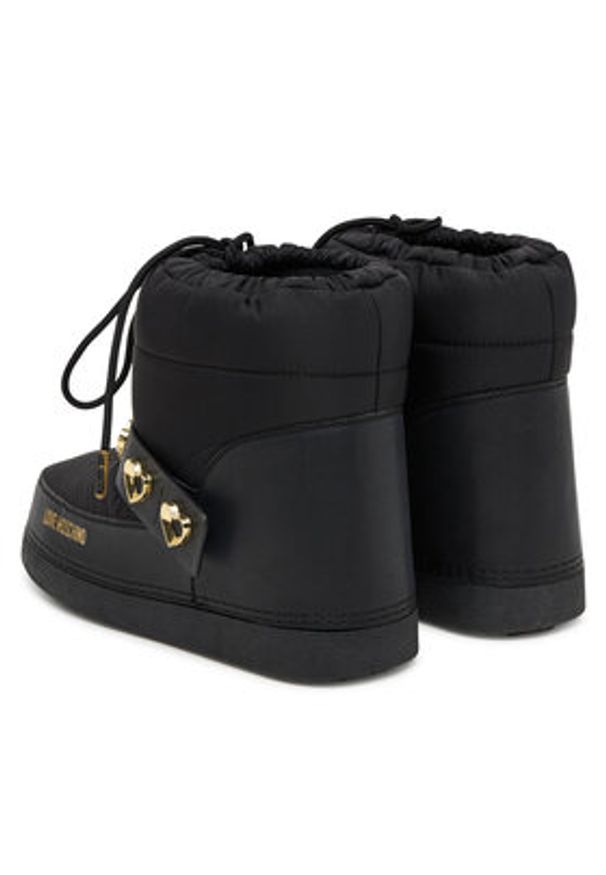 Love Moschino - LOVE MOSCHINO Śniegowce JA24182G0NISD00A Czarny. Kolor: czarny. Materiał: materiał
