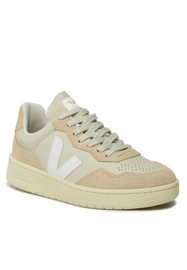 Veja Sneakersy V-90 O.T. VD2003378 Beżowy. Kolor: beżowy. Materiał: skóra