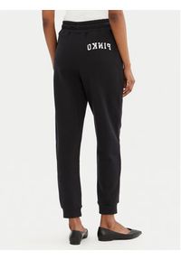 Pinko - PINKO Spodnie dresowe 100371 A2BZ Czarny Regular Fit. Kolor: czarny. Materiał: bawełna #4