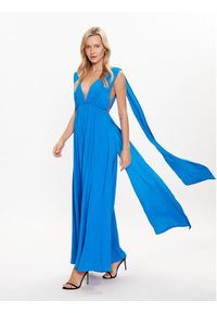 Kontatto Sukienka koktajlowa YM509 Niebieski Regular Fit. Kolor: niebieski. Materiał: syntetyk. Styl: wizytowy #3