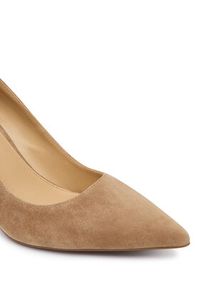 MICHAEL Michael Kors Szpilki Alina 40F5HNMP1S Brązowy. Kolor: brązowy. Materiał: skóra, zamsz. Obcas: na szpilce