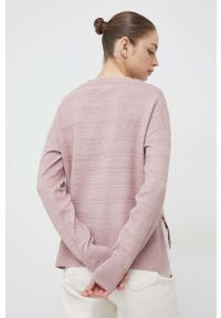 Vero Moda sweter damski kolor różowy lekki. Kolor: różowy. Materiał: poliester, dzianina. Długość: długie #3