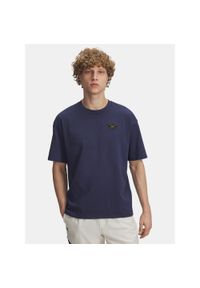 Koszulka Under Armour Woven Label Heavyweight. Kolor: czarny. Sport: fitness #1