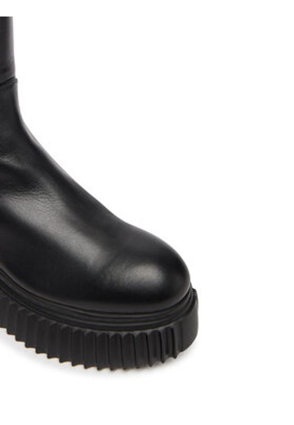 AGL Kozaki Gloria D751567PGK06891013 Czarny. Kolor: czarny. Materiał: skóra