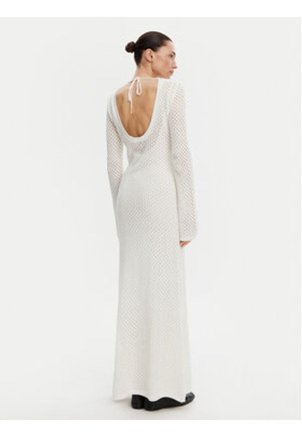 Herskind Sukienka dzianinowa 5522910 Écru Regular Fit. Materiał: bawełna