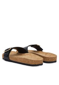 TOMMY HILFIGER - Tommy Hilfiger Klapki Cork Footbed Slip-On Sandals FW0FW09344 Czarny. Kolor: czarny. Materiał: skóra #6