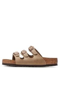 Birkenstock Klapki Florida 1011432 Beżowy. Kolor: beżowy. Materiał: skóra #4