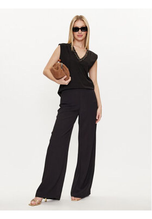 Lola Casademunt by Maite Bluzka MS2415028 Czarny Relaxed Fit. Kolor: czarny. Materiał: bawełna