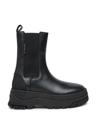 Tommy Jeans Sztyblety Tjw Chelsea Flatform Boot EN0EN02597 Czarny. Kolor: czarny. Materiał: skóra