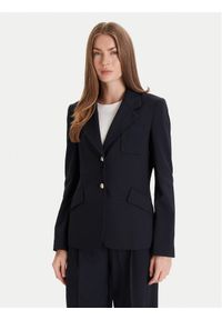 JOOP! Marynarka Jil2 30048838 Granatowy Regular Fit. Kolor: niebieski. Materiał: wiskoza