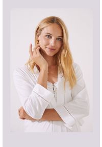 Women Secret - women'secret szlafrok Maternity kolor biały. Kolor: biały #3