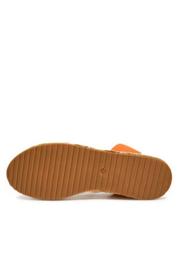 DeeZee Espadryle QS276-1 Pomarańczowy. Kolor: pomarańczowy. Materiał: syntetyk, materiał