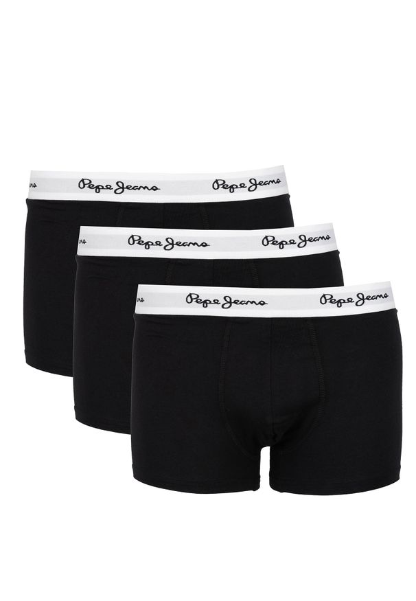 Pepe Jeans Bokserki Isaac 3-Pack | PMU10059 | Isaac | Mężczyzna | Czarny. Kolor: czarny. Materiał: bawełna, elastan