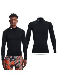 Koszulka męska termoaktywna treningowa Under Armour z długim rękawem. Kolor: czarny. Długość rękawa: długi rękaw. Długość: długie. Sport: bieganie