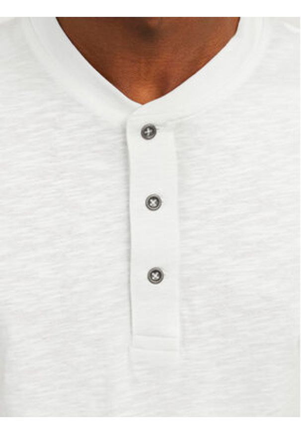 Jack & Jones - Jack&Jones T-Shirt Jprblunixs 12257965 Biały Slim Fit. Kolor: biały. Materiał: bawełna