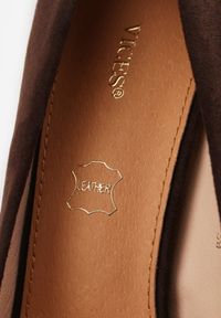 Born2be - Brązowe Klasyczne Szpilki Vices z Wkładką ze Skóry Naturalnej Ennoriel. Kolor: brązowy. Materiał: skóra. Obcas: na szpilce. Styl: klasyczny #4