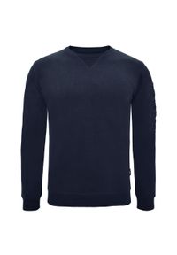 ELPLAYER - Bluza z bawełny Guros Play. Typ kołnierza: bez kaptura. Kolor: niebieski. Materiał: bawełna. Sport: fitness #1