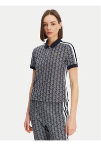 Lacoste Polo DF3364 Granatowy Slim Fit. Typ kołnierza: polo. Kolor: niebieski. Materiał: bawełna, syntetyk #1