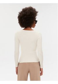 Morgan Bluzka 232-MBANZA Écru Slim Fit. Materiał: wiskoza