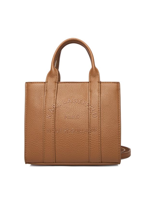 Karl Lagerfeld - KARL LAGERFELD Torebka A4W30266 Brązowy. Kolor: brązowy. Materiał: skórzane