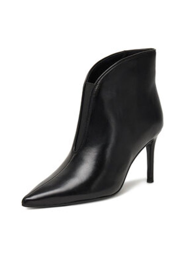 Eva Minge Botki EO-DREW-GLC9343-4.5-880-4 Czarny. Kolor: czarny. Materiał: skóra