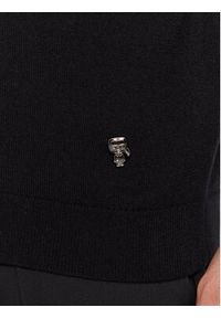 Karl Lagerfeld - KARL LAGERFELD Golf 655037 524305 Czarny Regular Fit. Typ kołnierza: golf. Kolor: czarny. Materiał: bawełna #4