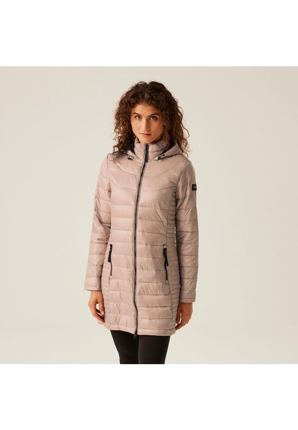 Regatta - Andel III Damska kurtka turystyczna z przegrodami. Kolor: beżowy. Sport: turystyka piesza