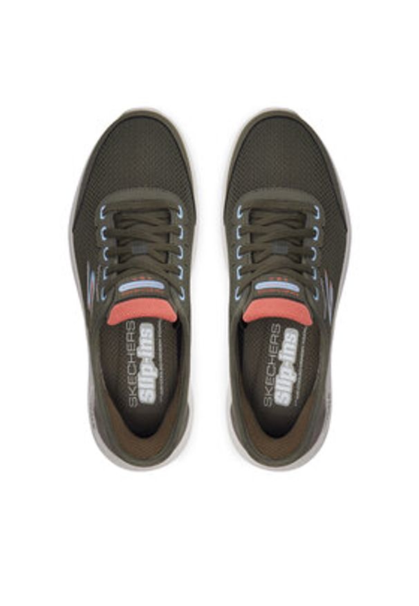 skechers - Skechers Sneakersy Clear Creek 124846 Zielony. Kolor: zielony. Materiał: materiał, mesh