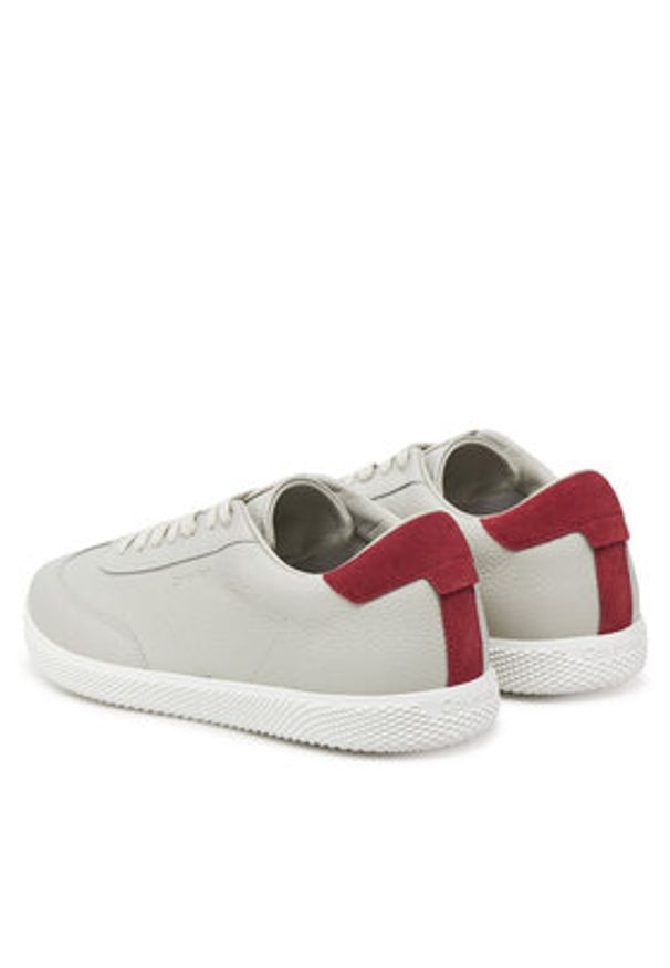 Calvin Klein Sneakersy Low Top Lace Up Tmbl Lth HM0HM01803 Beżowy. Kolor: beżowy. Materiał: skóra