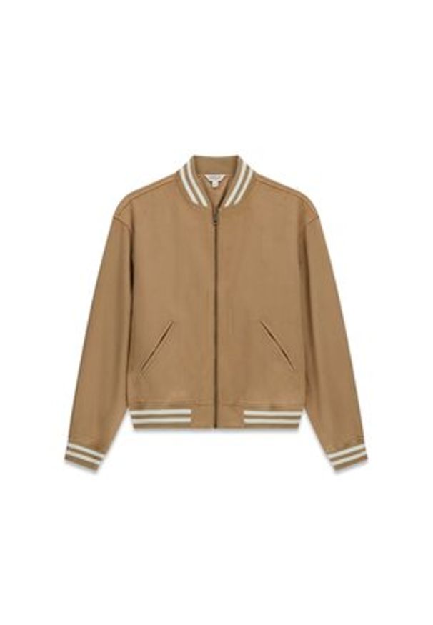 Guess Jeans Kurtka przejściowa 180532 Beżowy Classic Fit. Kolor: beżowy